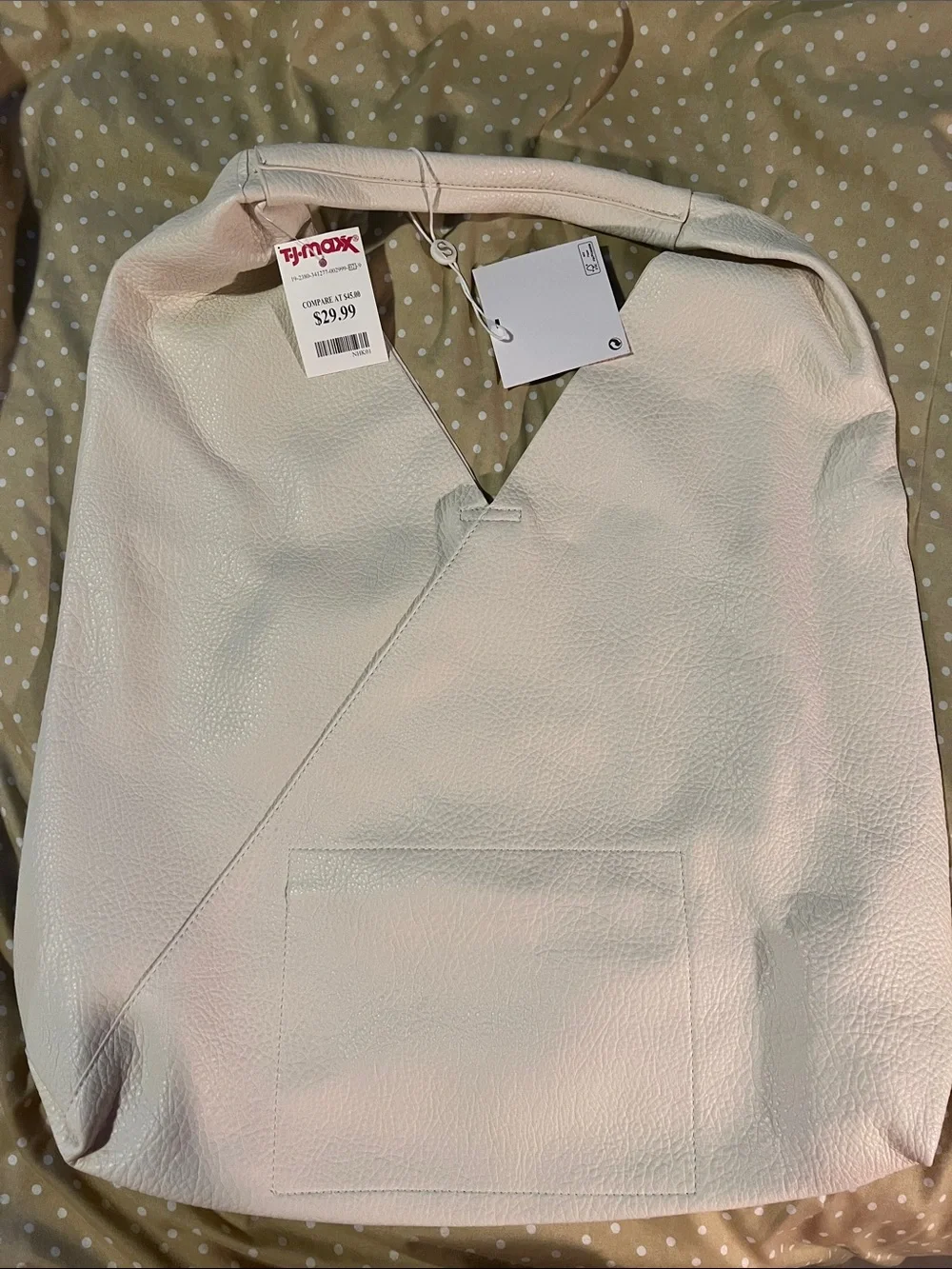 Shiraleah Ivory Faux-Leather Hobo Tote